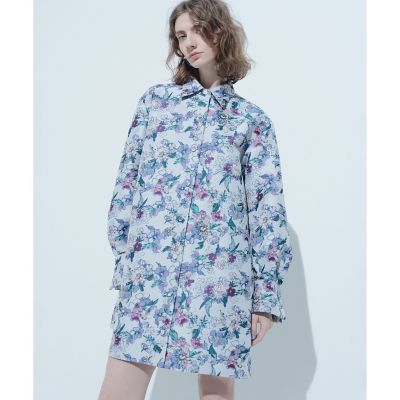 ＜allureville (Women)＞【ＬＯＵＬＯＵ　ＷＩＬＬＯＵＧＨＢＹ】ＬＩＭＯＮＴＡフラワージャカードシャツワンピース