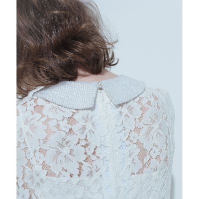LOULOU WILLOUGHBY】パールネックレースワンピース