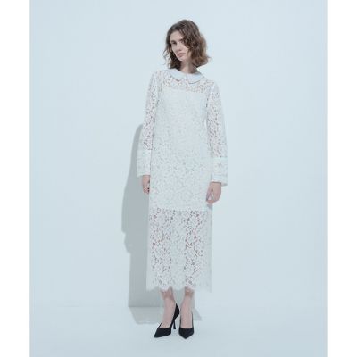LOULOU WILLOUGHBY】パールネックレースワンピース