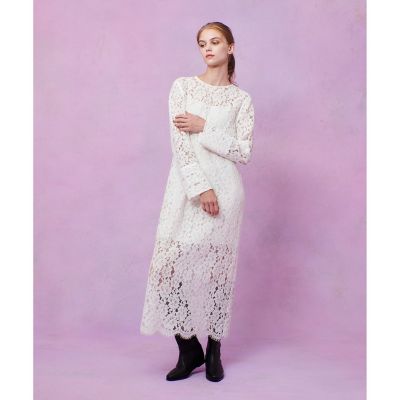 LOULOU WILLOUGHBY】パールネックレースワンピース