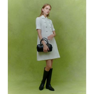 LOULOU WILLOUGHBY】ダブルクロスノーカラーリボン