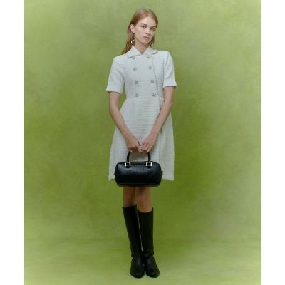 LOULOU WILLOUGHB ニットツィードワンピース LOULOU WILLOUGHBY（ルルウィルビー） ワンピース 「LOULOU WILLOUGHBY