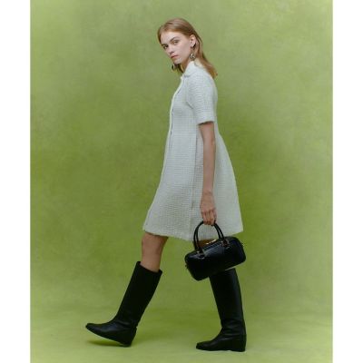 LOULOU WILLOUGHB ニットツィードワンピース LOULOU WILLOUGHBY】ニットツィードワンピース