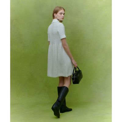 LOULOU WILLOUGHB ニットツィードワンピース LOULOU WILLOUGHBY】ニットツィードワンピース