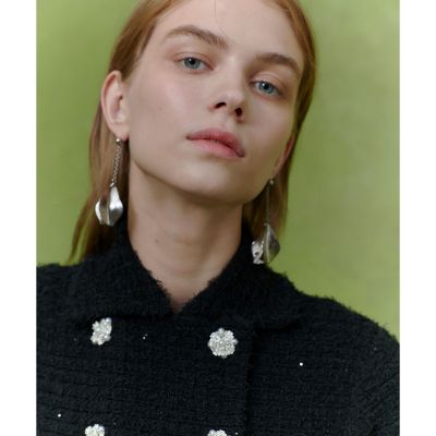 LOULOU WILLOUGHB ニットツィードワンピース LOULOU WILLOUGHBY（ルルウィルビー） ワンピース 「LOULOU WILLOUGHBY