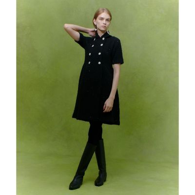 LOULOU WILLOUGHBY】ニットツィードワンピース