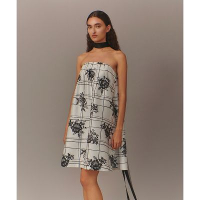 LOULOU WILLOUGHBY】SILK COフラワーチェック