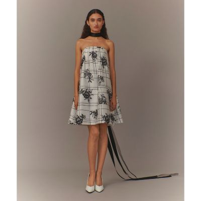 LOULOU WILLOUGHBY】SILK COフラワーチェック