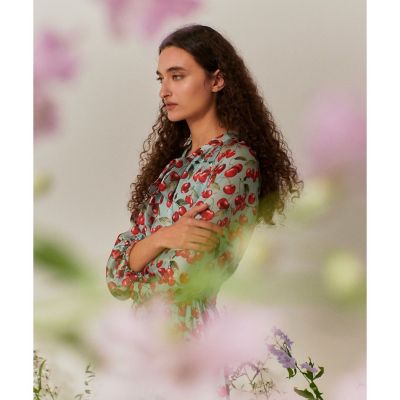 LOULOU WILLOUGHBY】LISAチェリープリント リボン