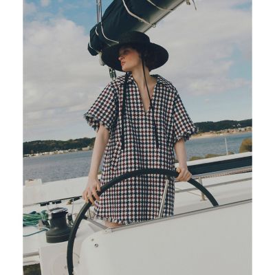 ＜allureville (Women)＞【ＬＯＵＬＯＵ　ＷＩＬＬＯＵＧＨＢＹ】トリコロールツイードワンピース