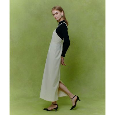 ルルウィルビー　ジャンパースカート　新品未使用 LOULOU WILLOUGHBY】ビジュージャンパースカート