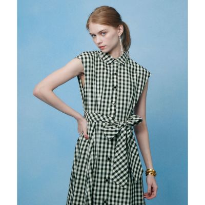 ＜allureville (Women)＞【ＬＯＵＬＯＵ　ＷＩＬＬＯＵＧＨＢＹ】スラブギンガムシャツワンピース