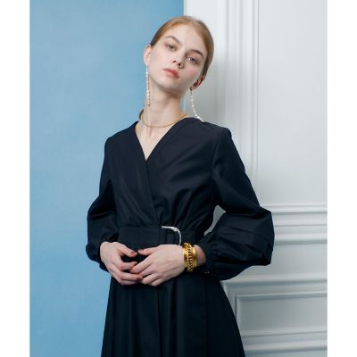 ＜allureville (Women)＞【ＬＯＵＬＯＵ　ＷＩＬＬＯＵＧＨＢＹ】バックルベルトカシュクールワンピース