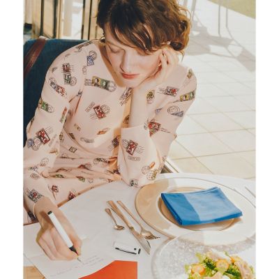 ＜allureville (Women)＞【ＬＯＵＬＯＵ　ＷＩＬＬＯＵＧＨＢＹ】レタープリントワンピース