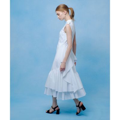 LOULOU WILLOUGHBY】レイヤードレープワンピース