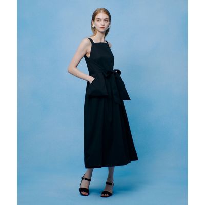 コットンサテンエプロンワンピース | allureville (Women