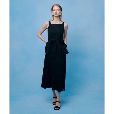 コットンサテンエプロンワンピース | allureville (Women