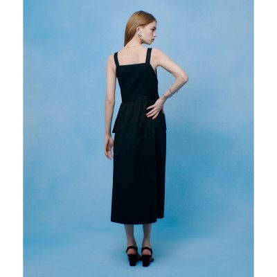 コットンサテンエプロンワンピース | allureville (Women