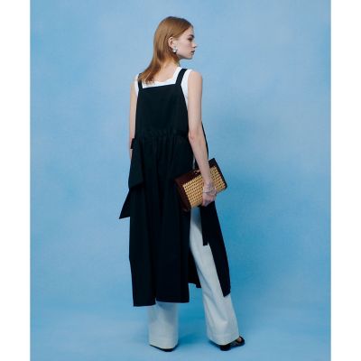 コットンサテンエプロンワンピース | allureville (Women