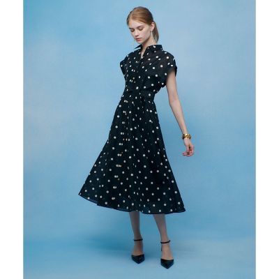 ◇【LOULOU WILLOUGHBY】オーガンドットワンピース