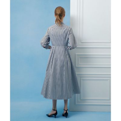 LOULOU WILLOUGHBY】タックパフシャツワンピース