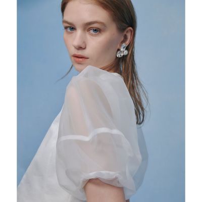 ＜allureville (Women)＞【ＬＯＵＬＯＵ　ＷＩＬＬＯＵＧＨＢＹ】ジレドッキングオーガンスリーブトップス