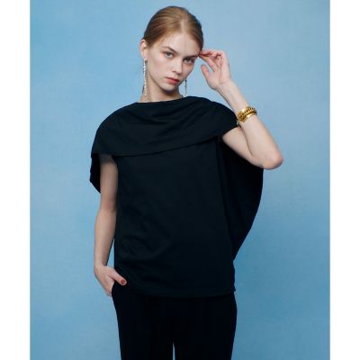 LOULOU WILLOUGHBY】ケープデコルテトップス