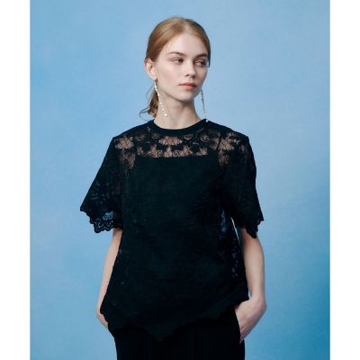 LOULOU WILLOUGHBY】オーガンスカラTシャツ