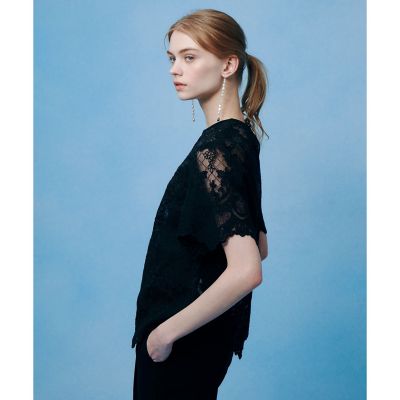 LOULOU WILLOUGHBY】オーガンスカラTシャツ