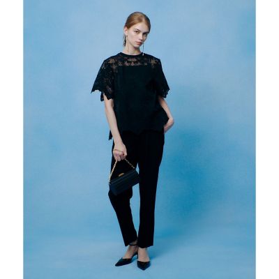LOULOU WILLOUGHBY】オーガンスカラTシャツ