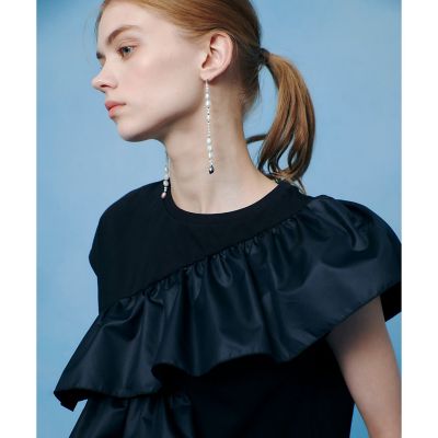 ＜allureville (Women)＞【ＬＯＵＬＯＵ　ＷＩＬＬＯＵＧＨＢＹ】スパイラルフリルＴシャツ