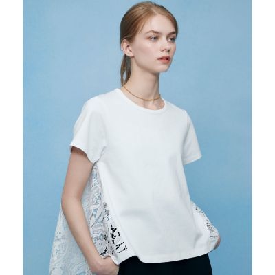 ＜allureville (Women)＞【ＬＯＵＬＯＵ　ＷＩＬＬＯＵＧＨＢＹ】レースドッキングロングＴシャツ