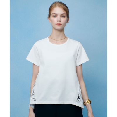 レースドッキングロングTシャツ | allureville (Women)/アルアバイル