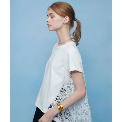 レースドッキングロングTシャツ | allureville (Women)/アルアバイル