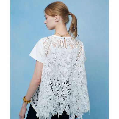 レースドッキングロングTシャツ | allureville (Women)/アルアバイル