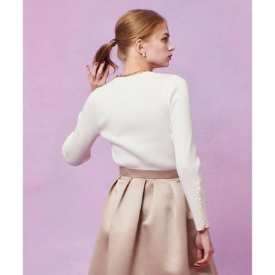 LOULOU WILLOUGHBY】フリルスリットプルオーバー