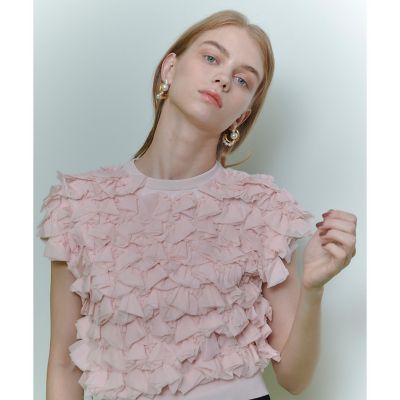 Loulou Willoughby ペタル パピヨン プルオーバー ピンク LOULOU WILLOUGHBY】ペタルパピヨンプルオーバー