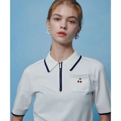 ＜allureville (Women)＞【ＬＯＵＬＯＵ　ＷＩＬＬＯＵＧＨＢＹ】ＣＨＥＲＲＹ　ビジューポロ