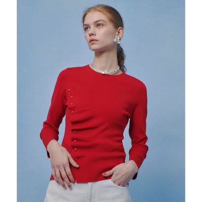 ＜allureville (Women)＞【ＬＯＵＬＯＵ　ＷＩＬＬＯＵＧＨＢＹ】ドレープアシメプルオーバー