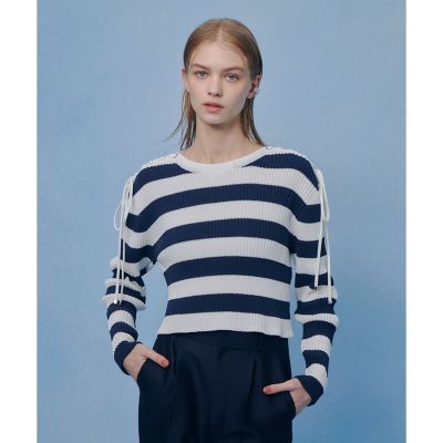 LOULOU WILLOUGHBY】レースアップショルダープル