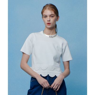 ＜allureville (Women)＞【ＬＯＵＬＯＵ　ＷＩＬＬＯＵＧＨＢＹ】パンチングスカラプルオーバー