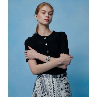 メッシュクロッシェボレロカーディガン | allureville (Women