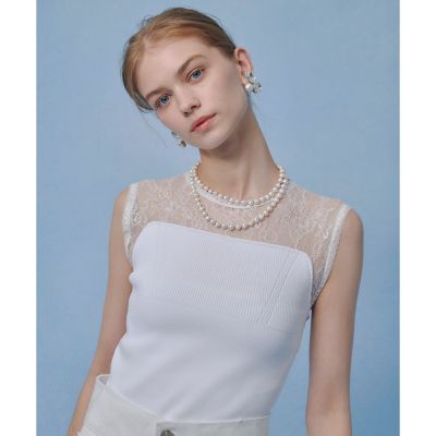 LOULOU WILLOUGHBY】レーシィビスチェプルオーバー