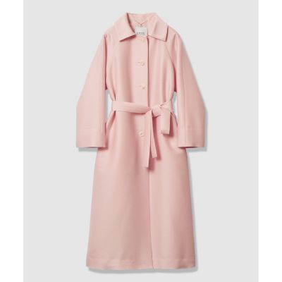 LOULOU WILLOUGHBY】シルクウールツイルロングコート