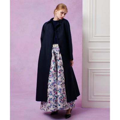 LOULOU WILLOUGHBY】シルクウールツイルロングコート