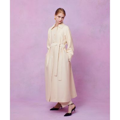 ＜allureville (Women)＞【伊勢丹新宿店　限定商品　】【ＬＯＵＬＯＵ　ＷＩＬＬＯＵＧＨＢＹ】シルクウールツイルロングコート