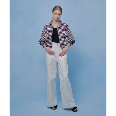 LOULOU WILLOUGHBY】トリコロールツイードブルゾン