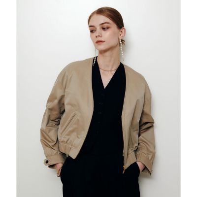 ＜allureville (Women)＞【ＬＯＵＬＯＵ　ＷＩＬＬＯＵＧＨＢＹ】シャンブレーツイルマリンブルゾン