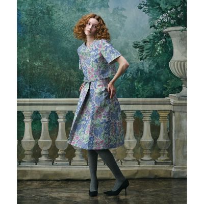 LOULOU WILLOUGHBY】ファー衿ニットショートコート