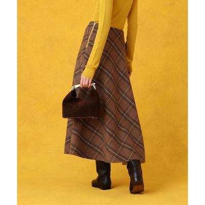 バーバリーロンドン 大きいサイズ メガチェック スカート ベルト付き ウール リバーチェックスカート | allureville (Women)/アルアバイル | 三越